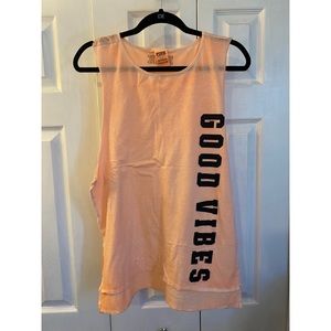 Victoria’s Secret PINK Tank Top “GOOD VIBES”